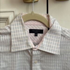 Ted Baker Gray Dress Shirt with Classic Collar